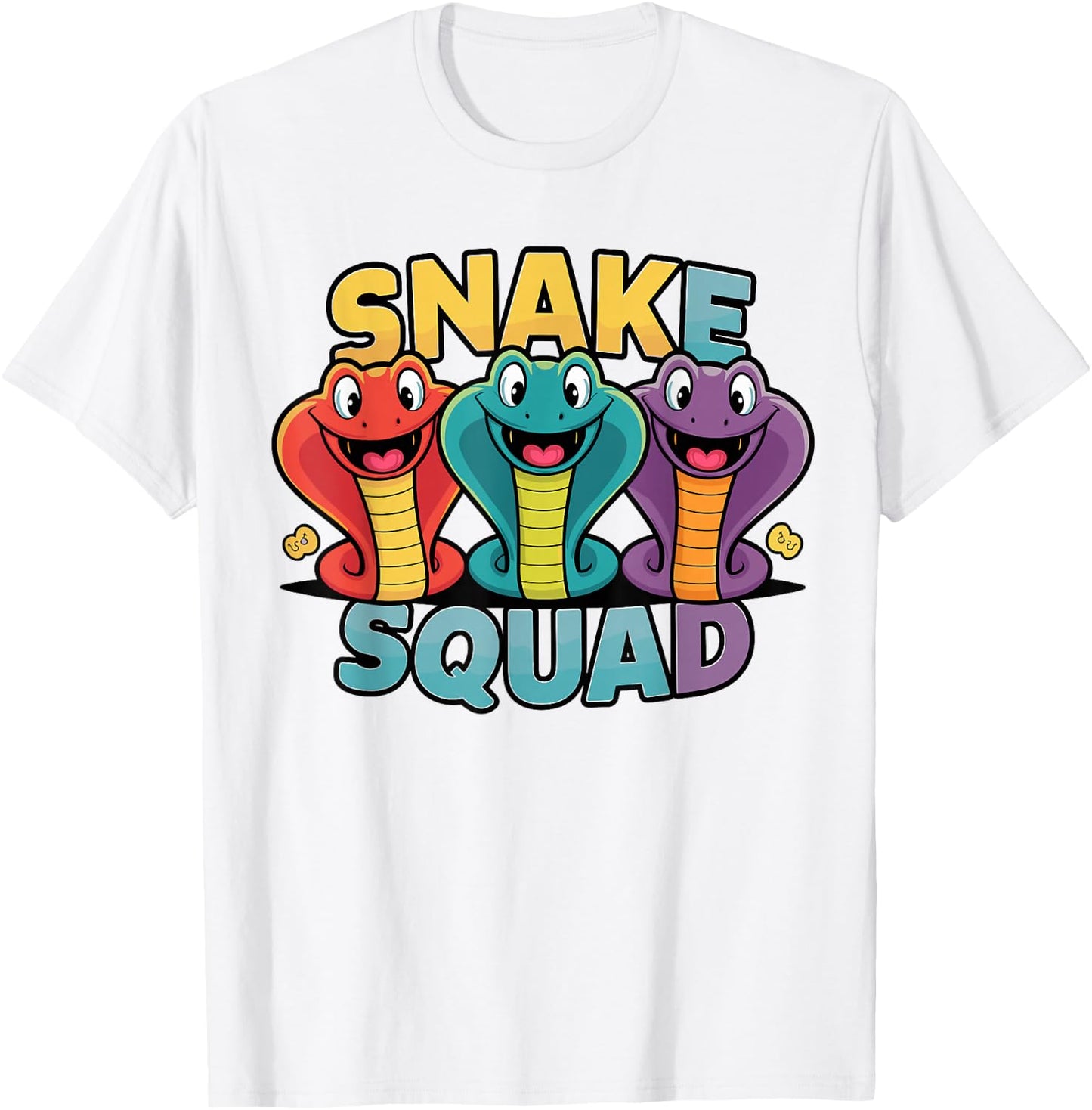 Snake Squad Design for Snake Lover Stuff | Cool Snake T-Shirt - T-Shirt | White