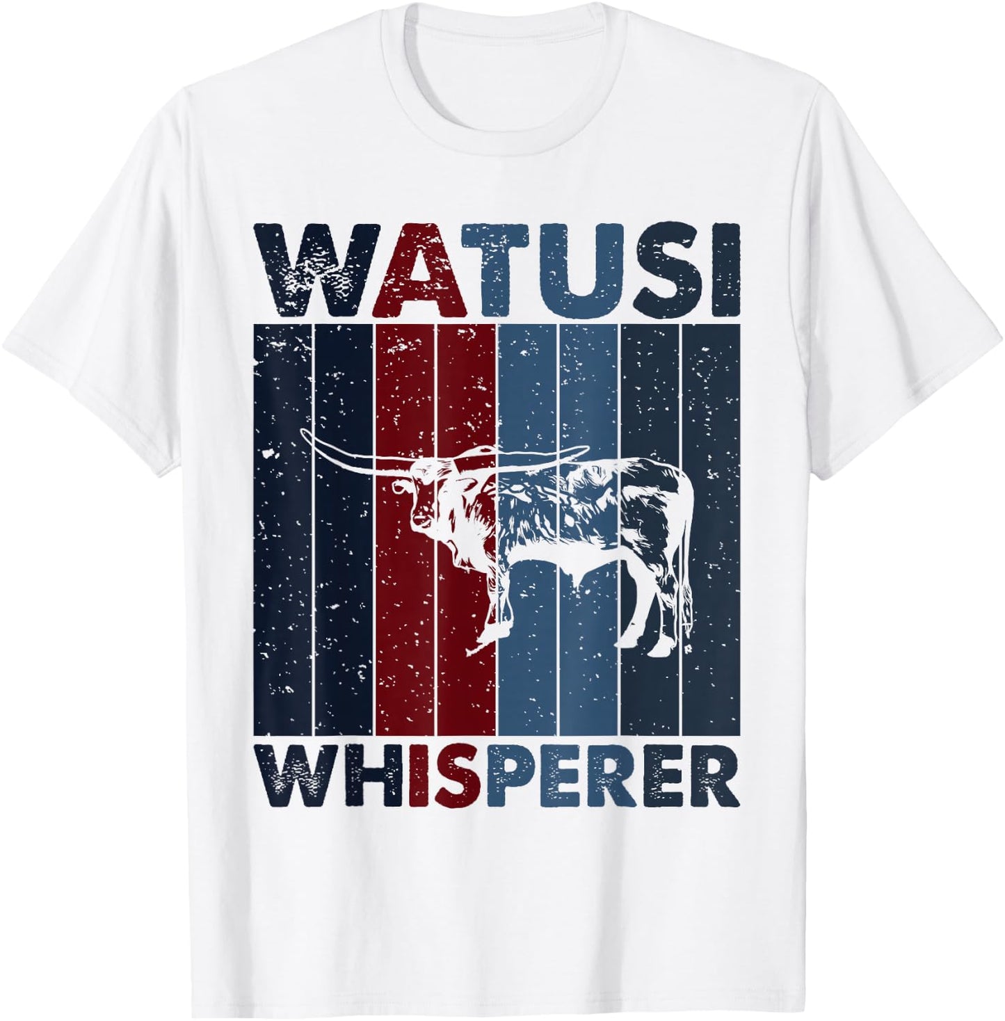 Cattle Dad Mom Cow Whisperer - Farmer Breeder Watusi T-Shirt - T-Shirt | White