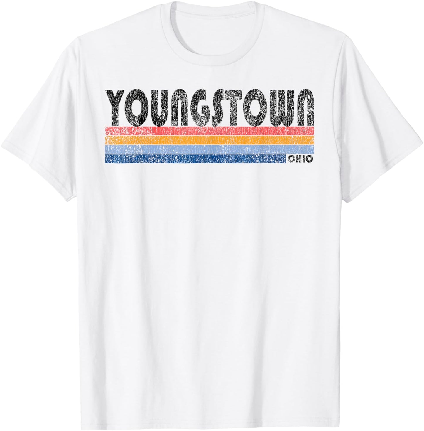 Vintage 1980s Style Youngstown Ohio T-Shirt - T-Shirt | White