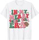 In My Merry Cheer Girl Era Groovy Christmas Cheerleading T-Shirt - T-Shirt | White