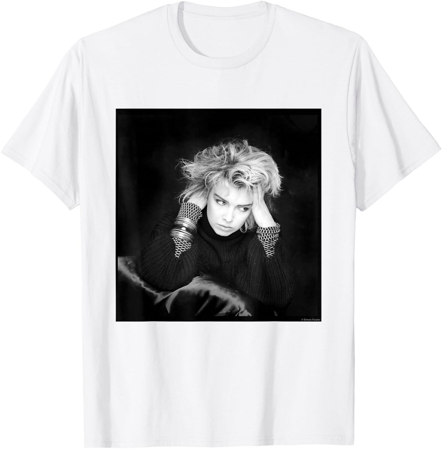 Kim Wilde Photo Shoot by Simon Fowler , grey, S T-Shirt - T-Shirt | White