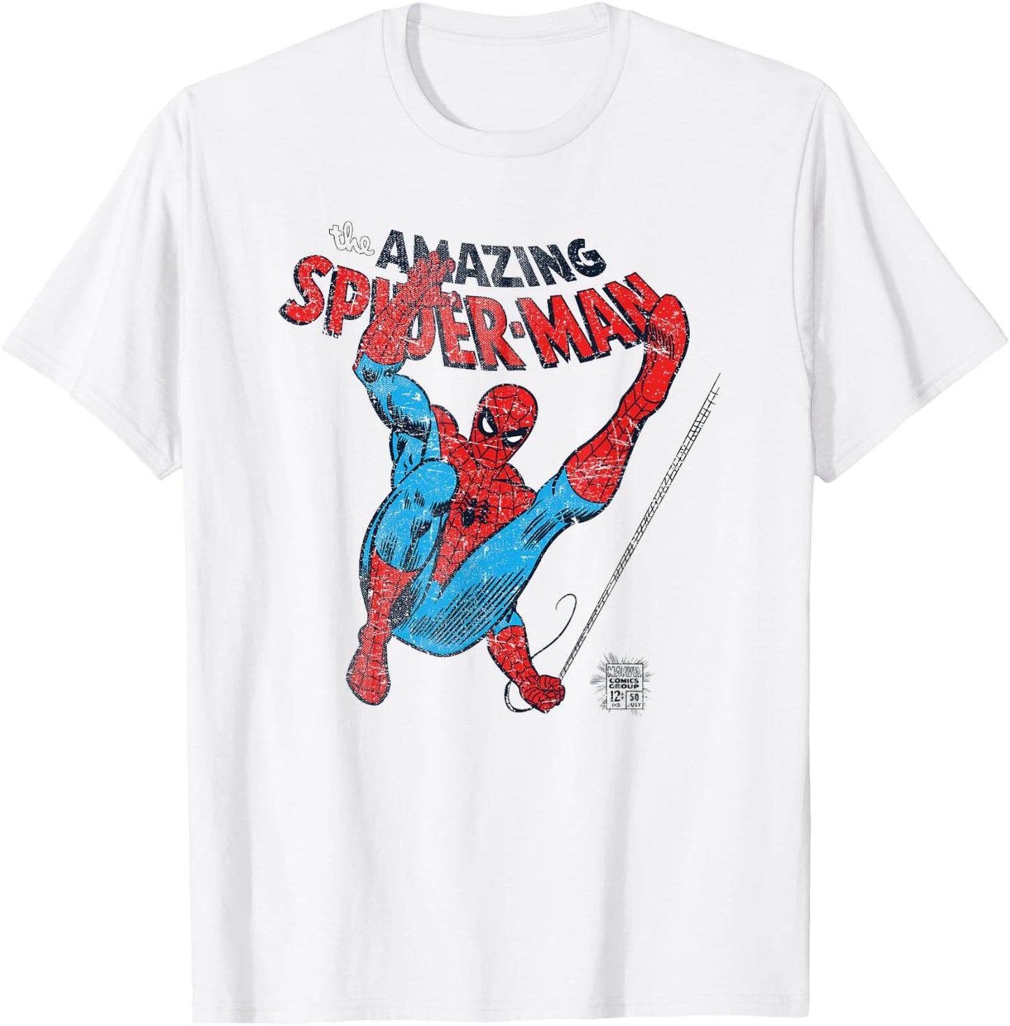 Marvel Spider-Man Retro Web Slinger , White T-Shirt - T-Shirt | White