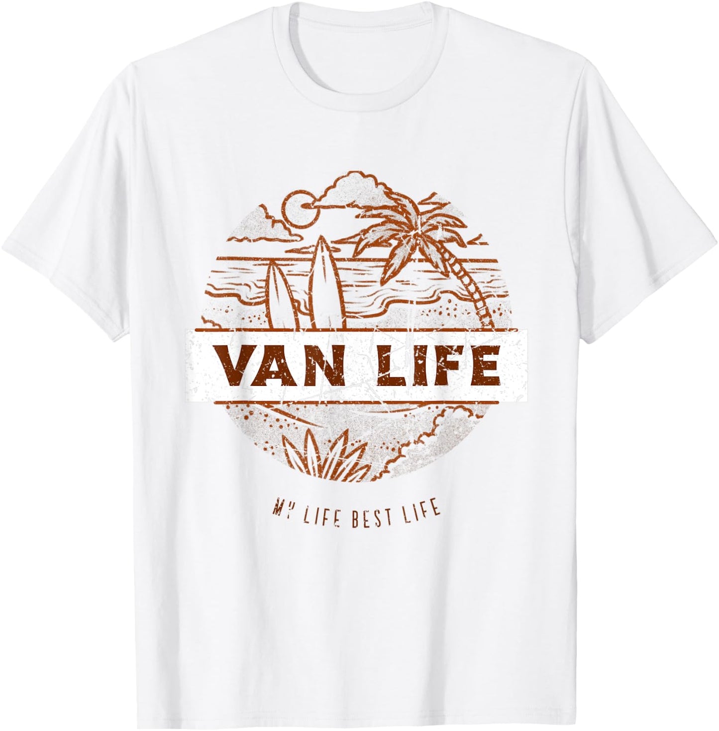 Van Life Clothing Retro Vintage Van Dwellers Vanlife Nomads1 T-Shirt - T-Shirt | White