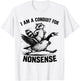 I Am A Conduit for Nonsense Funny Raccoon Goose Meme T-Shirt - T-Shirt | White