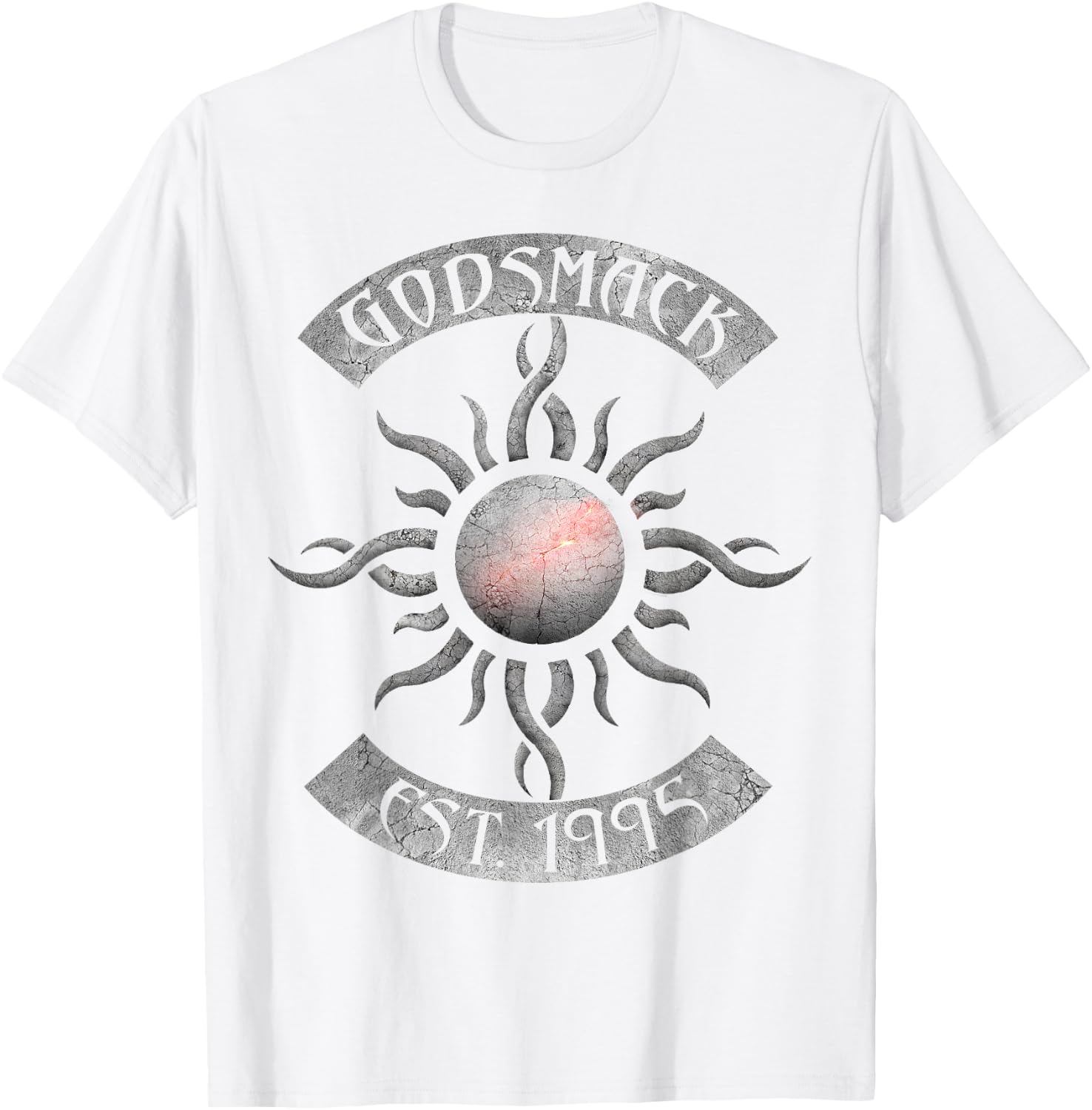 Godsmack – Legends Sun Rocker On White T-Shirt - T-Shirt | White