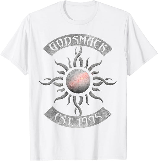 Godsmack – Legends Sun Rocker On White T-Shirt - T-Shirt | White