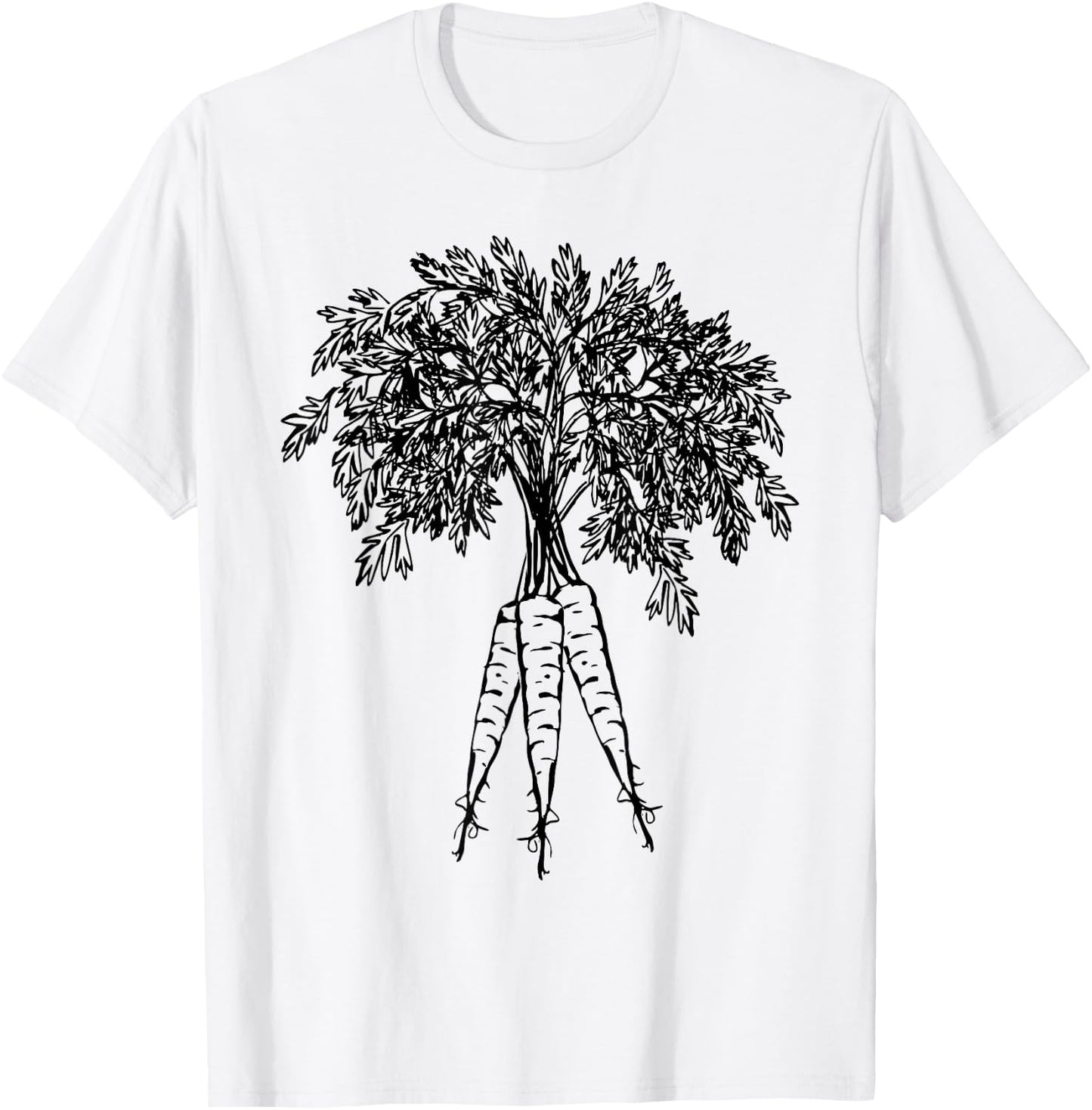 Carrots Vegetables Graphic T-Shirt - T-Shirt | White
