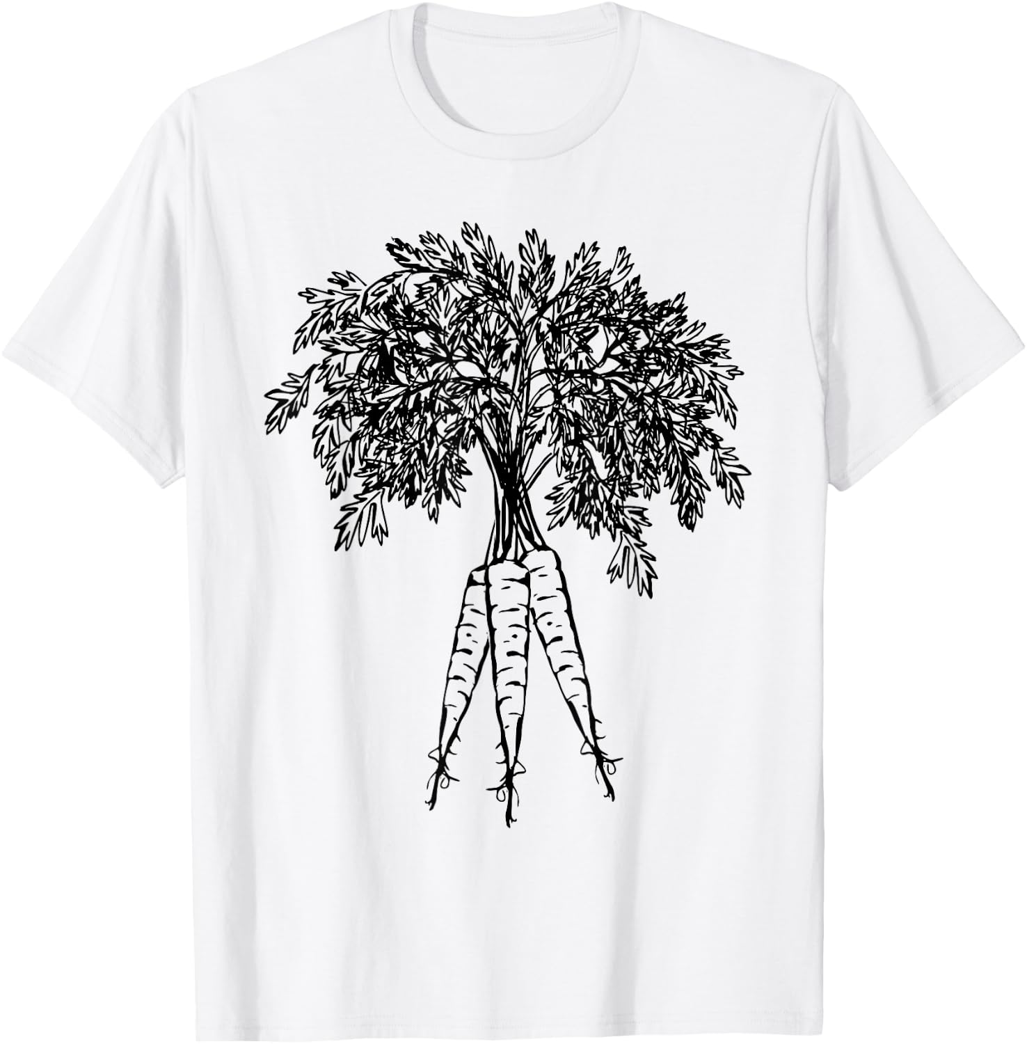 Carrots Vegetables Graphic T-Shirt - T-Shirt | White