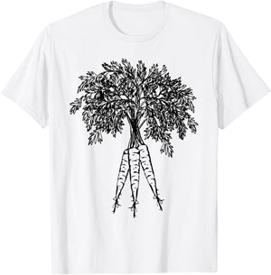 Carrots Vegetables Graphic T-Shirt - T-Shirt | White