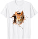 Squirrel Pattern Animal Print Drawing Art Cute Squirrel , white, S T-Shirt - T-Shirt | White