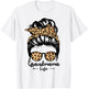 Grandmama Life Messy Bun Hair Funny Grandma T-Shirt - T-Shirt | White