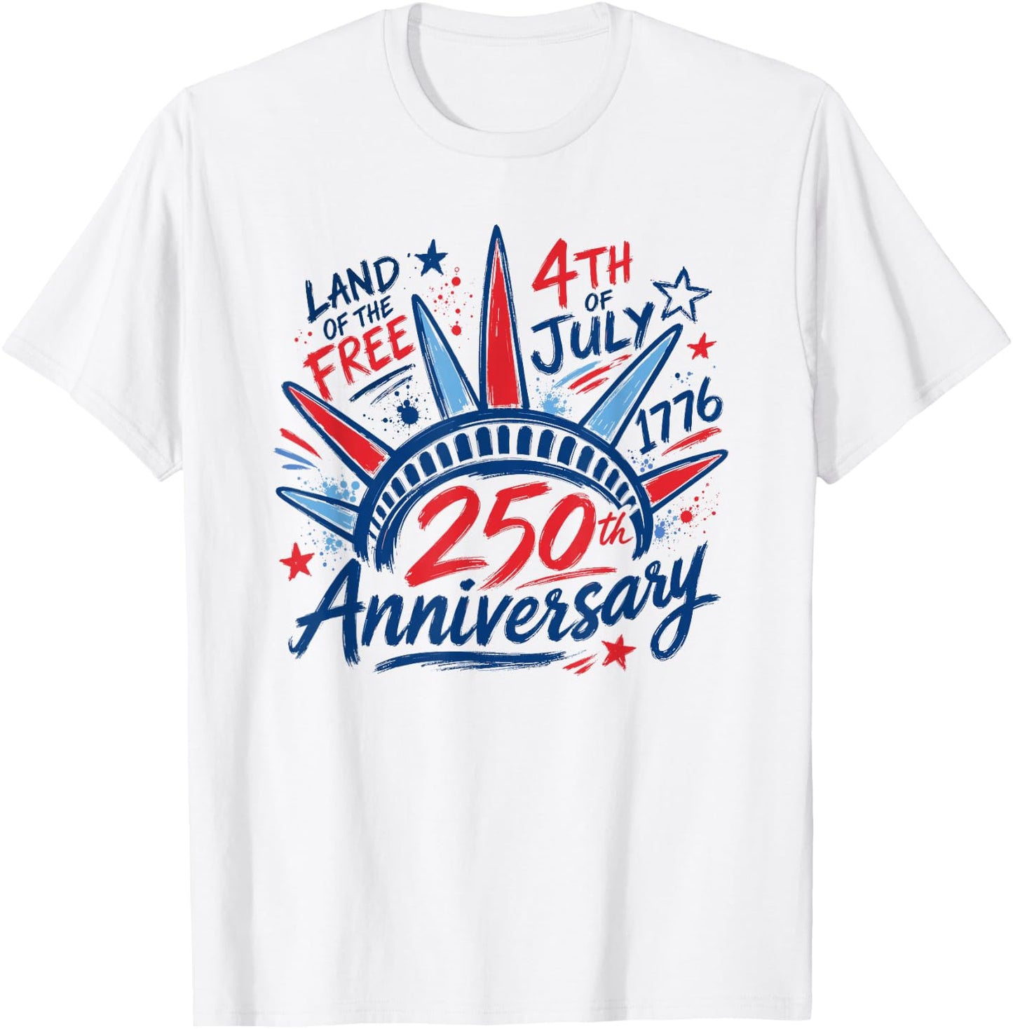 4th of July Statue of Liberty 1776 250th Anniversary Women T-Shirt - T-Shirt | White
