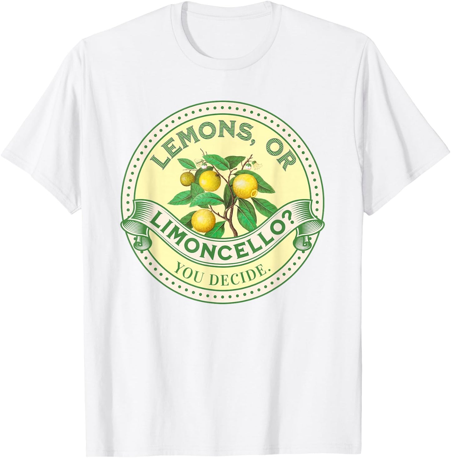 Lemons or Limoncello? Du entscheidest Optimist/Pessimist , White T-Shirt - T-Shirt | White