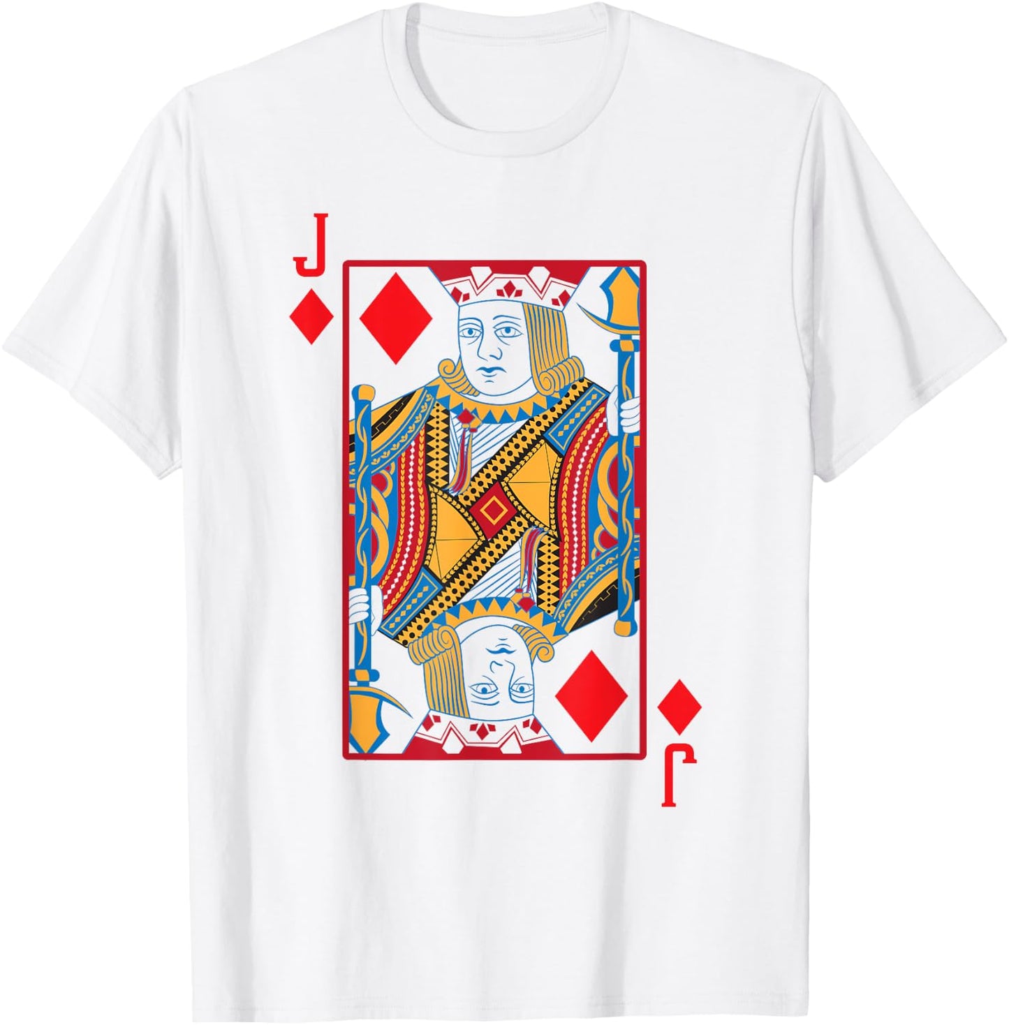 Halloween Playing Card Costume JACK of DIAMONDS shirt T-Shirt - T-Shirt | White