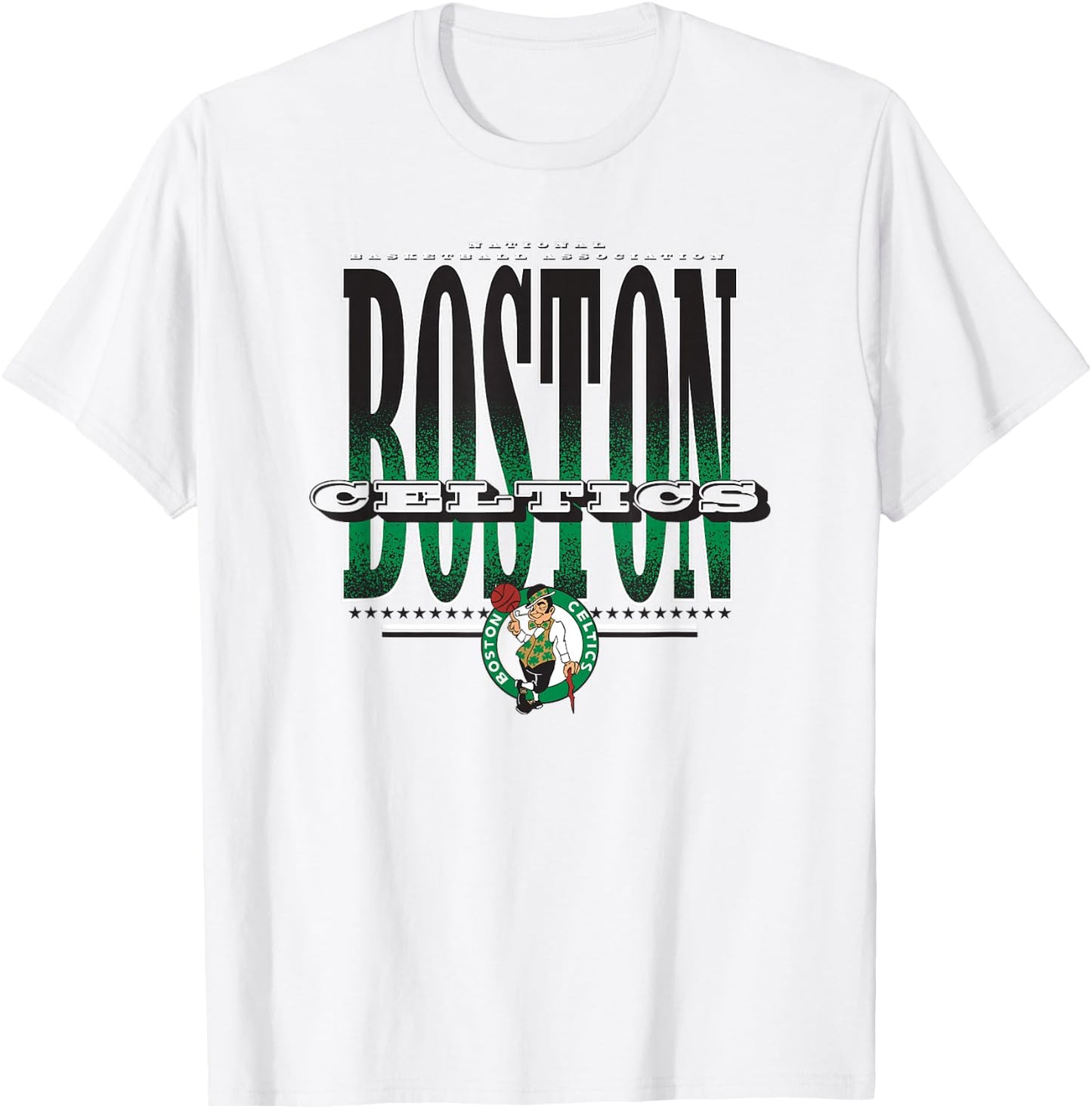 Boston Celtics NBA Green -Adults , Small, Short Sleeve T-Shirt - T-Shirt | White
