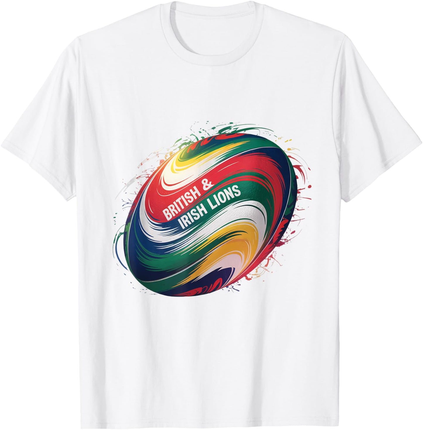 Rugby Lions British Rugby Lions UK Flag Rugby Kids Boys T-Shirt - T-Shirt | White