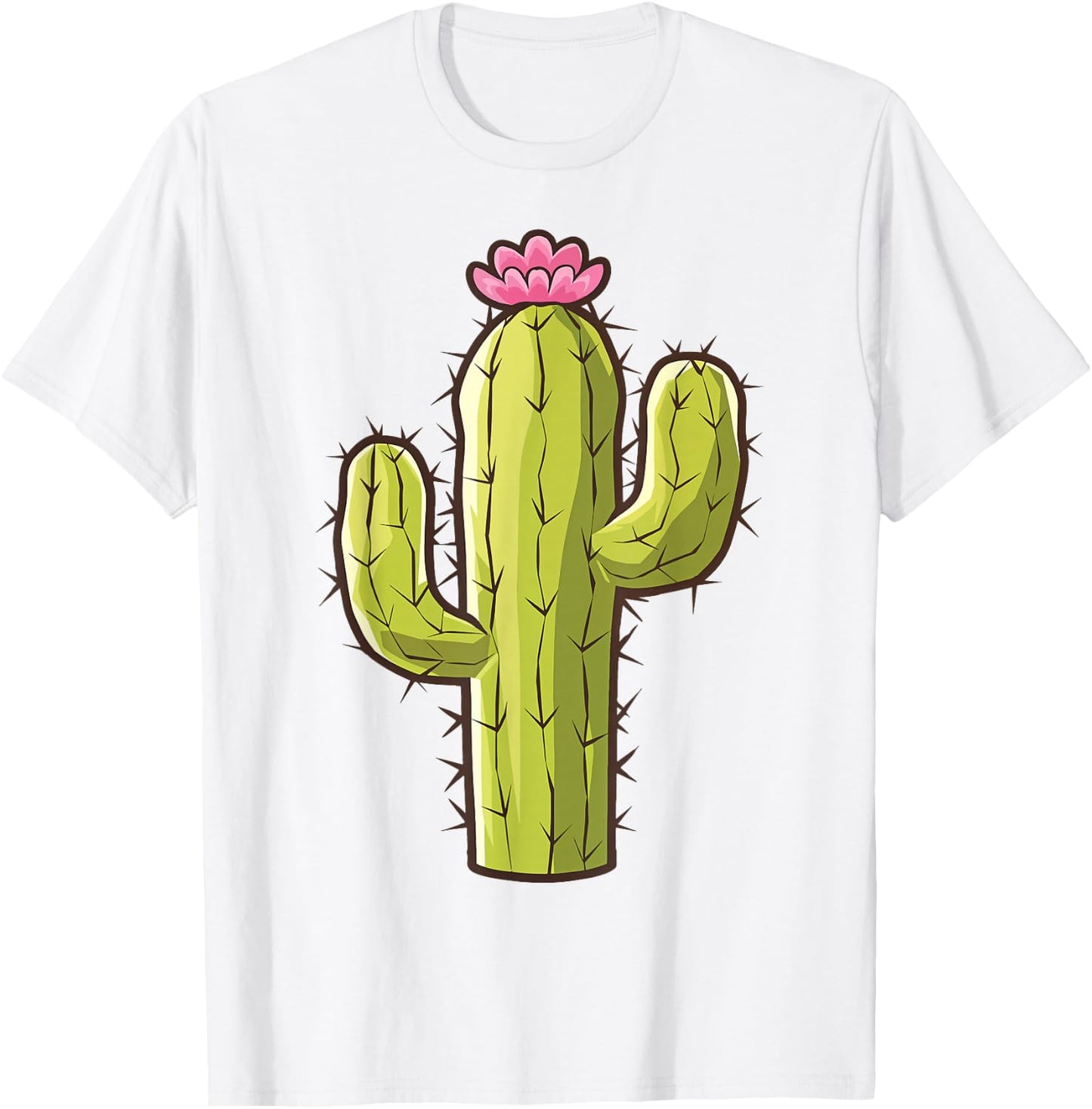 Cactus Shirt Adult Kids Men Women Cactus Costume T-Shirt - T-Shirt | White