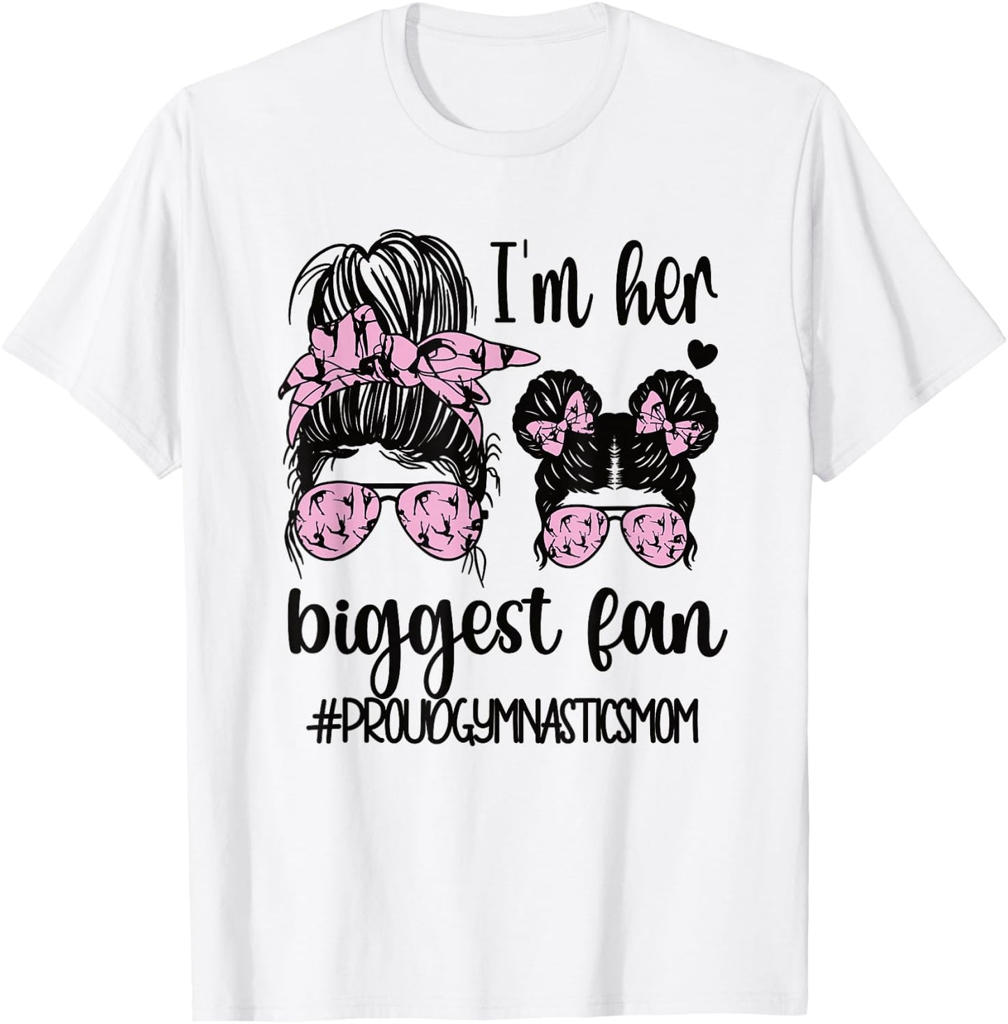 Proud Gymnastics Mom of A Gymnast Mama Small T-Shirt - T-Shirt | White