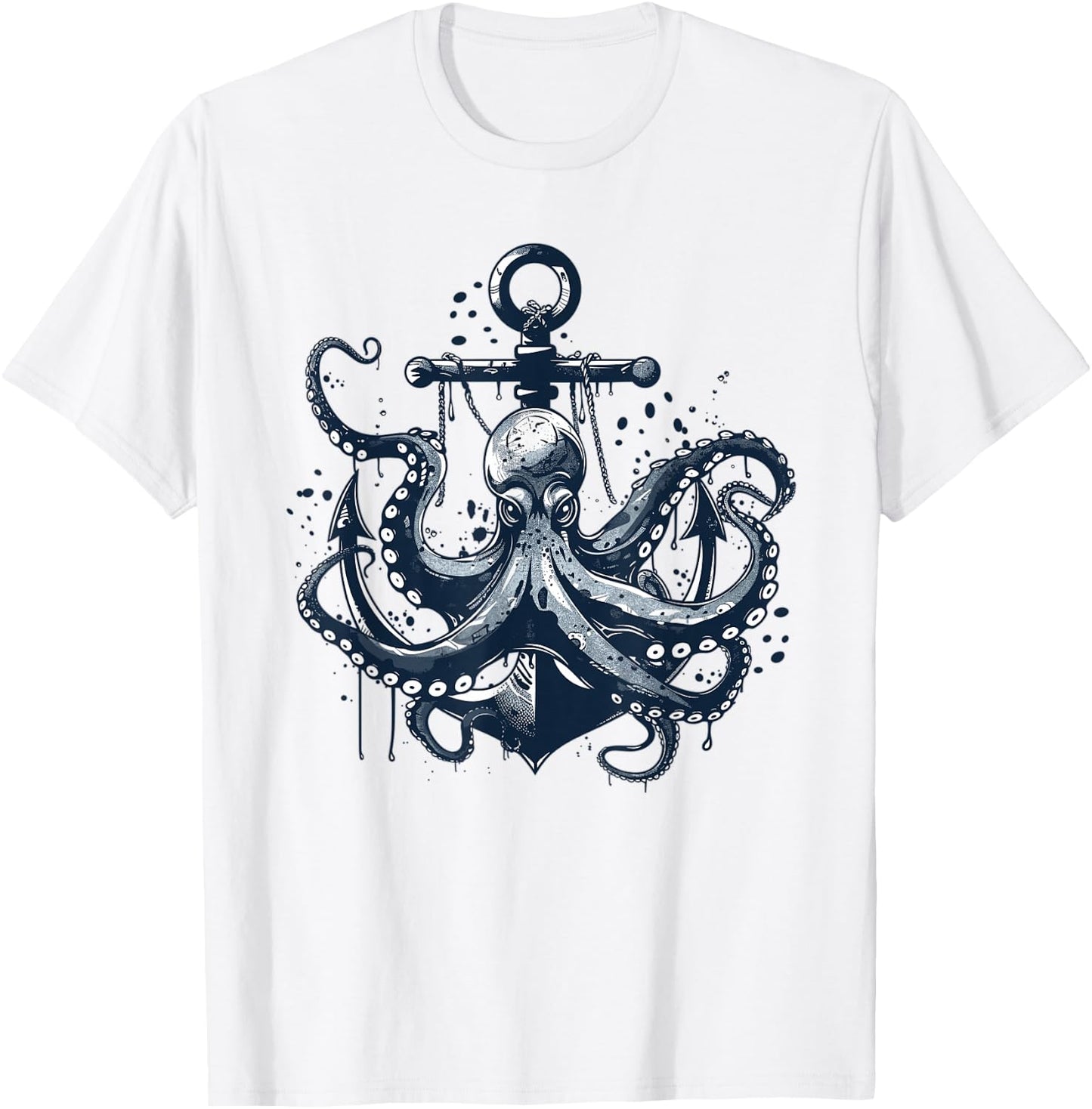 Cute Octopus Art I Kids Octopus T-Shirt - T-Shirt | White