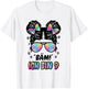 9. Geburtstag Mädchen Messy Bun Bäm! Ich Bin Neun T-Shirt - T-Shirt | White