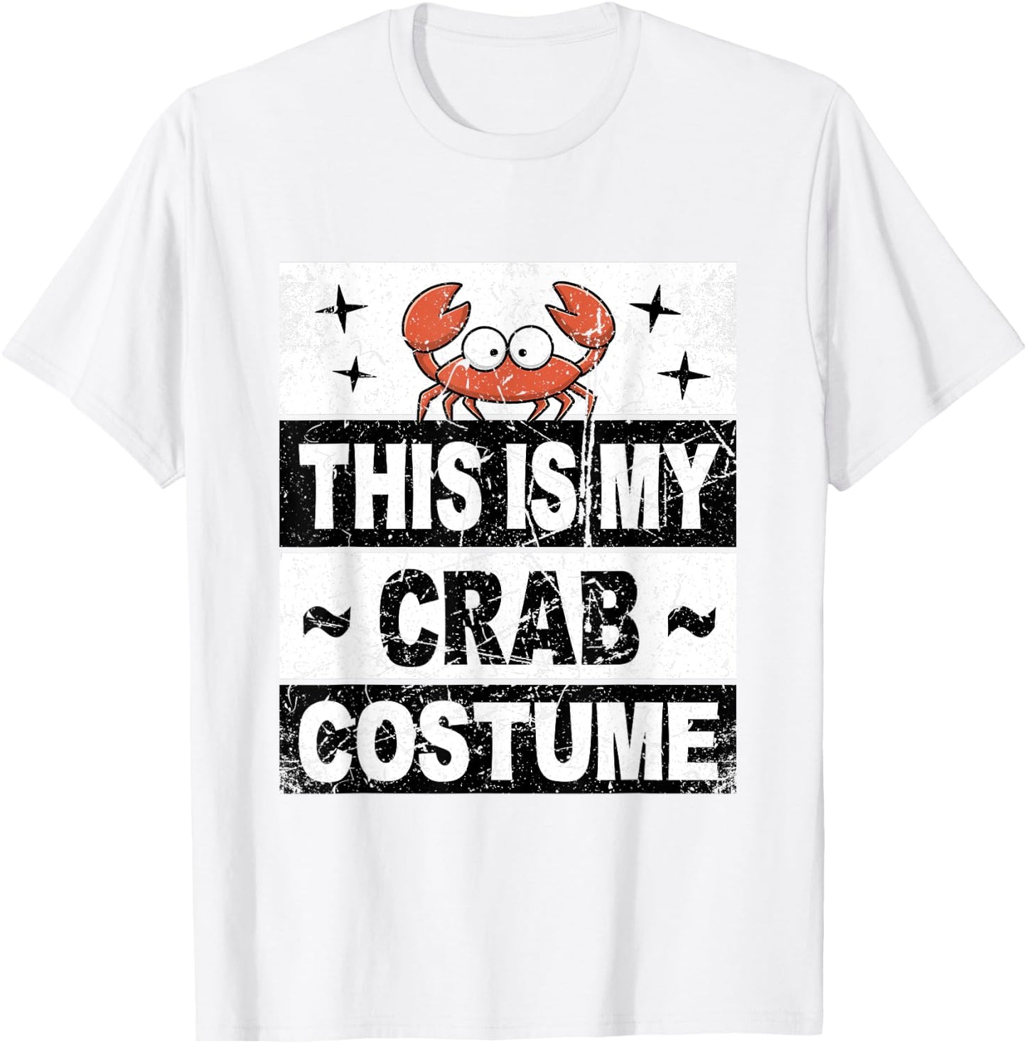 Retro Crab Costume Adult Kids Baby Toddler Men Women T-Shirt - T-Shirt | White