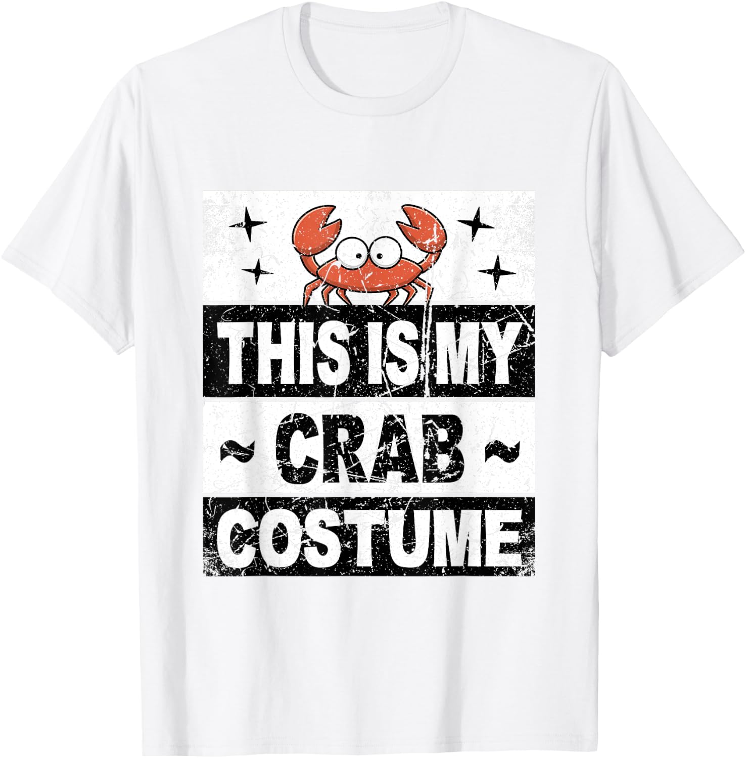Retro Crab Costume Adult Kids Baby Toddler Men Women T-Shirt - T-Shirt | White