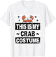 Retro Crab Costume Adult Kids Baby Toddler Men Women T-Shirt - T-Shirt | White