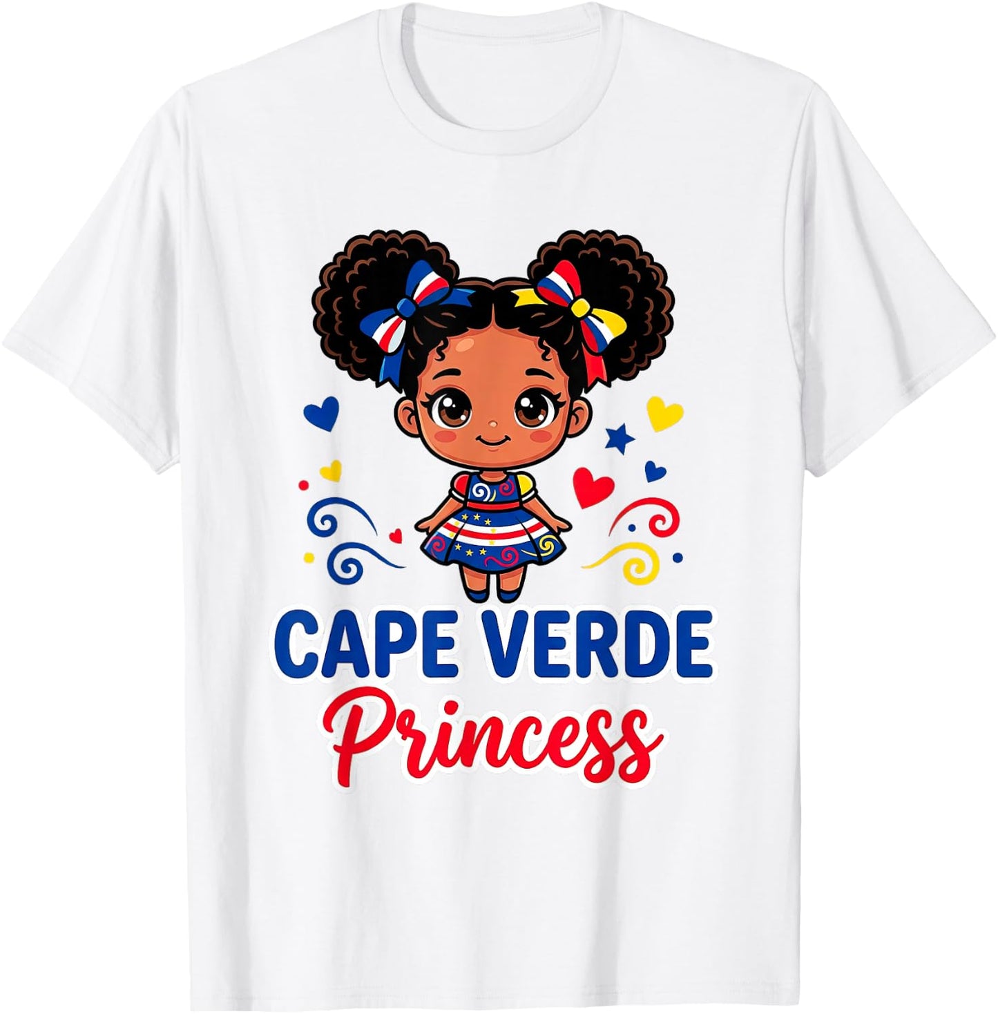 Cape Verde for Girl Cape Verdean Travel Graphic T-Shirt - T-Shirt | White