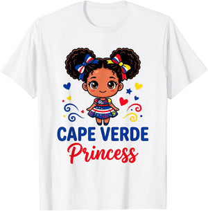 Cape Verde for Girl Cape Verdean Travel Graphic T-Shirt - T-Shirt | White