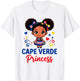Cape Verde for Girl Cape Verdean Travel Graphic T-Shirt - T-Shirt | White
