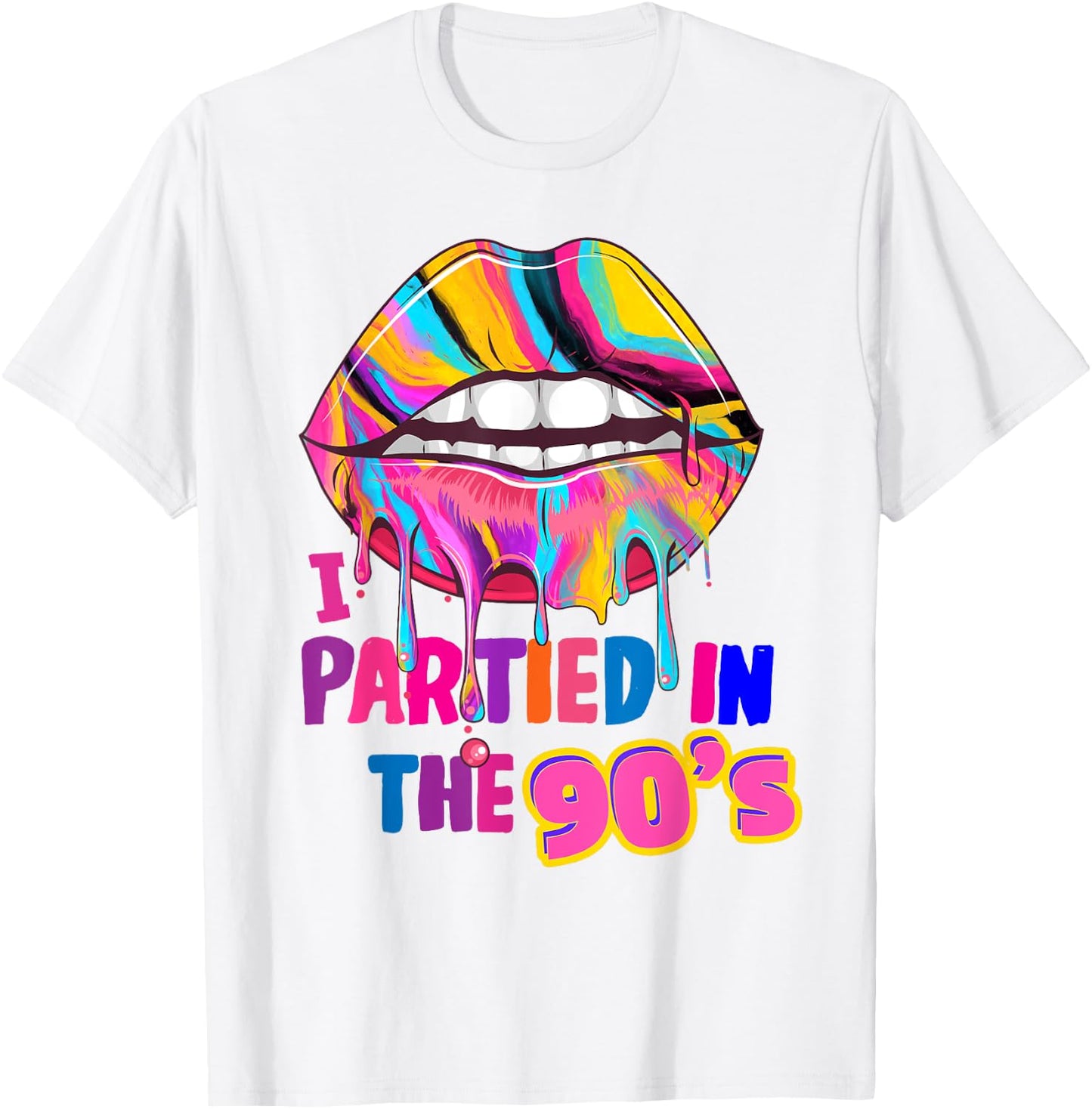 90s Design Rave Outfit & 90s Festival Costume T-Shirt - T-Shirt | White