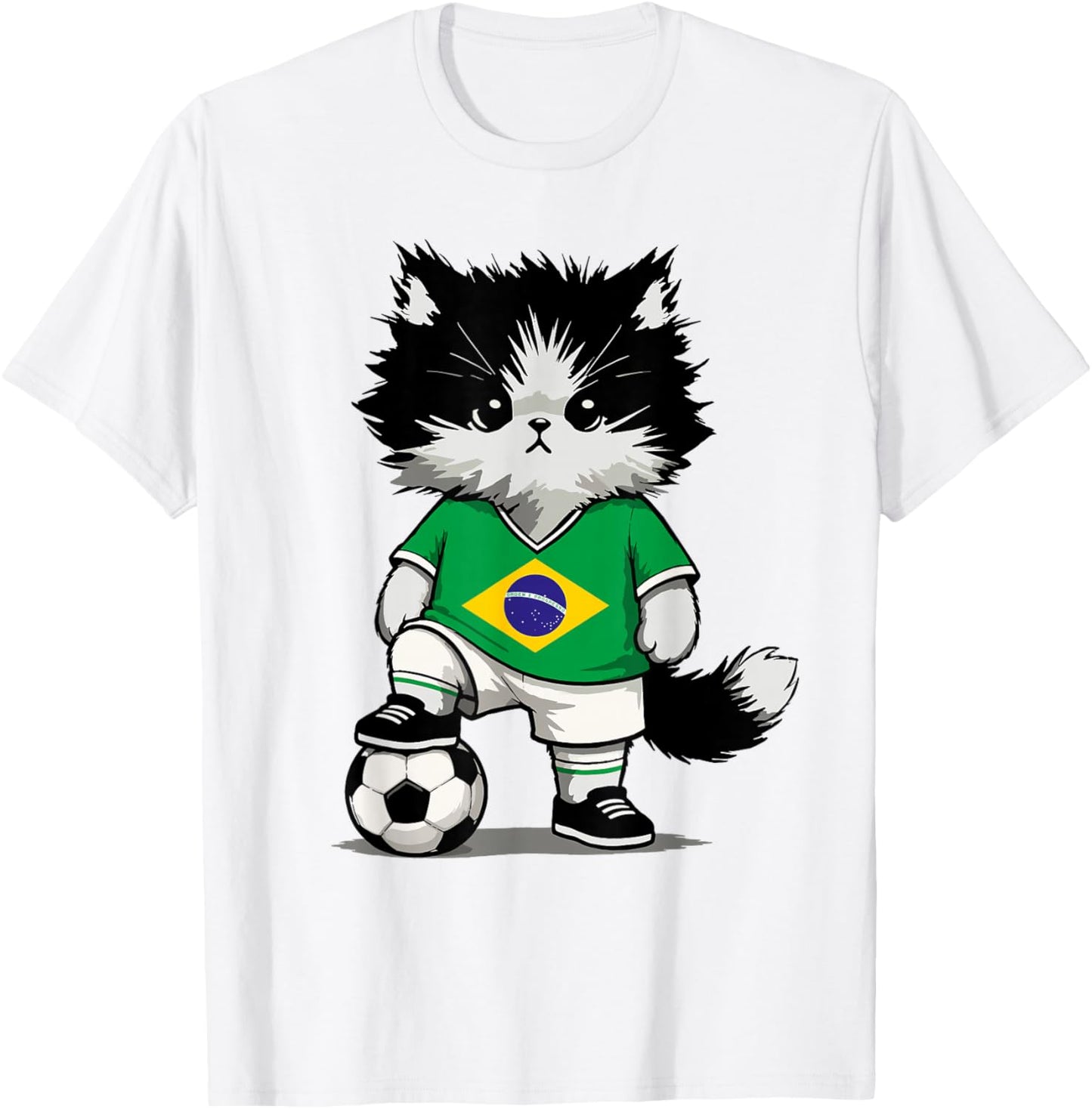 Brasilien Flagge Herren Damen Kinder Brasilien T-Shirt - T-Shirt | White