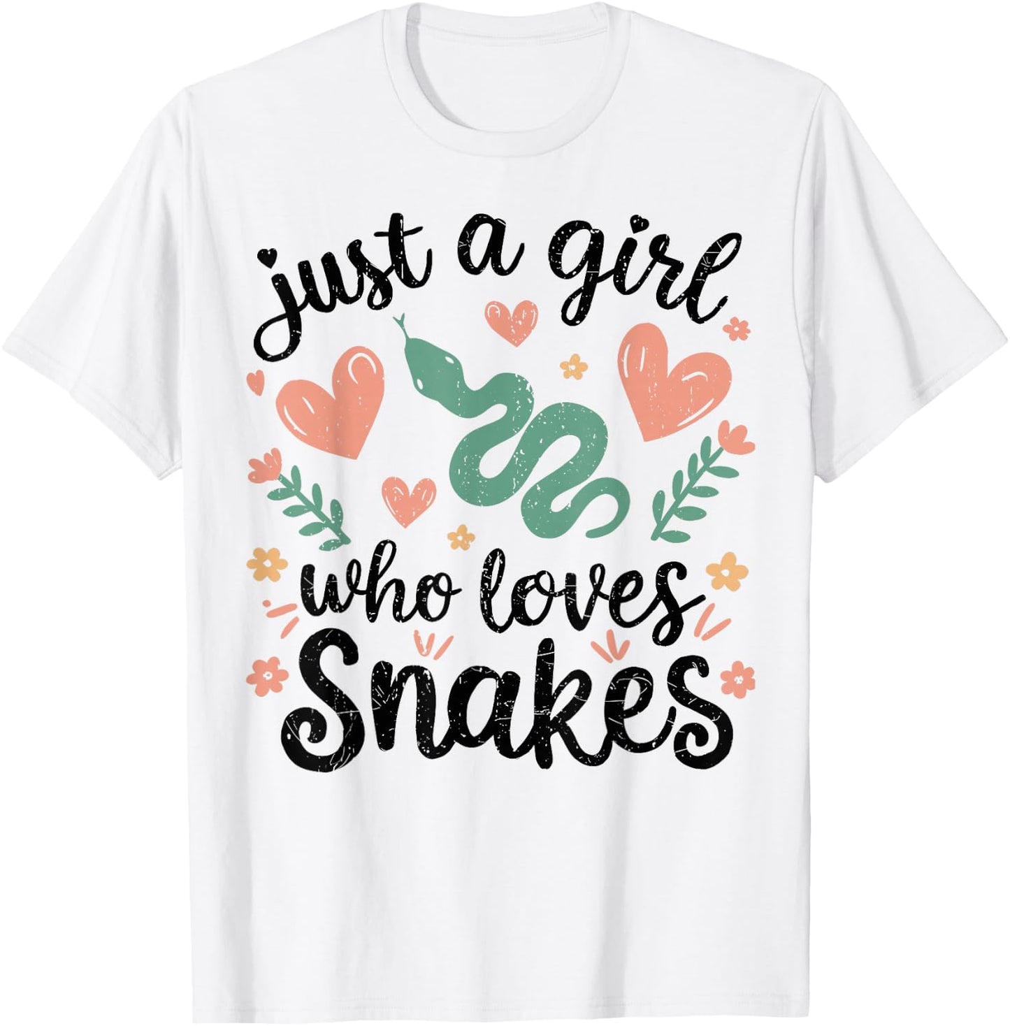 Snake Handler Girl Snake Woman Snake T-Shirt - T-Shirt | White