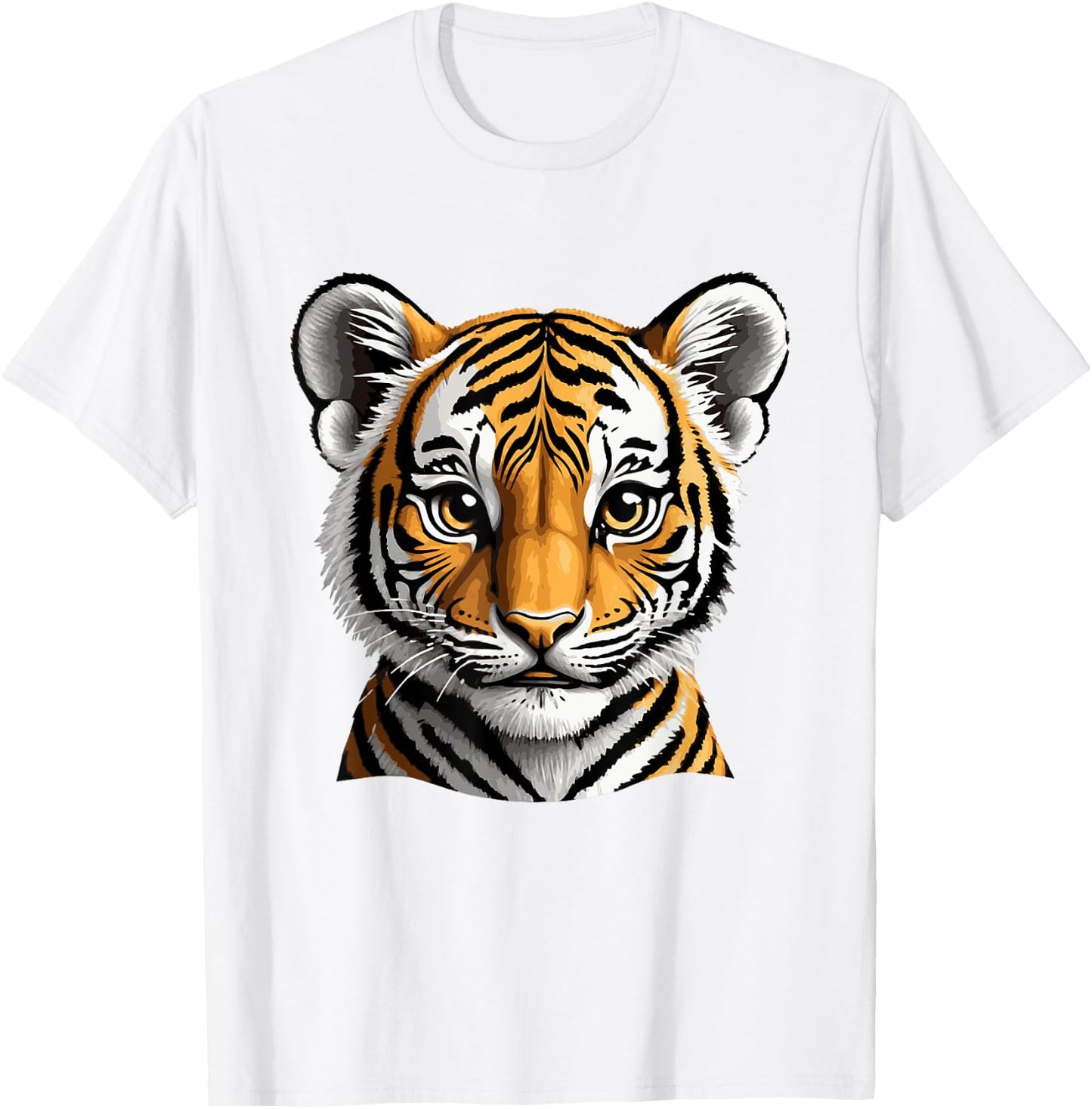 Cute Tiger Jungle Animals Cuddle Kids Pets T-Shirt - T-Shirt | White