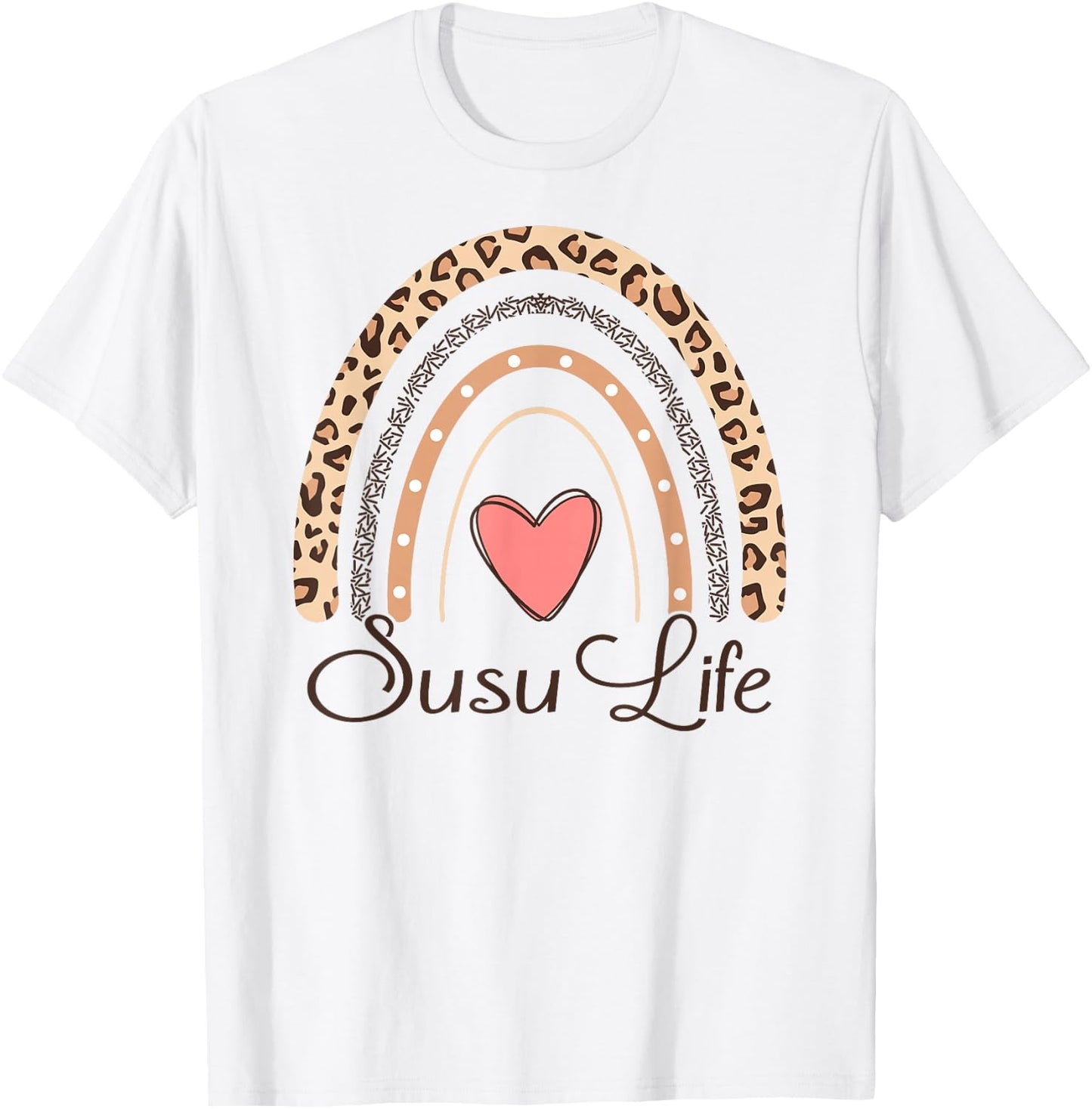 Susu Life Boho Rainbow Funny Grandma Susu T-Shirt - T-Shirt | White