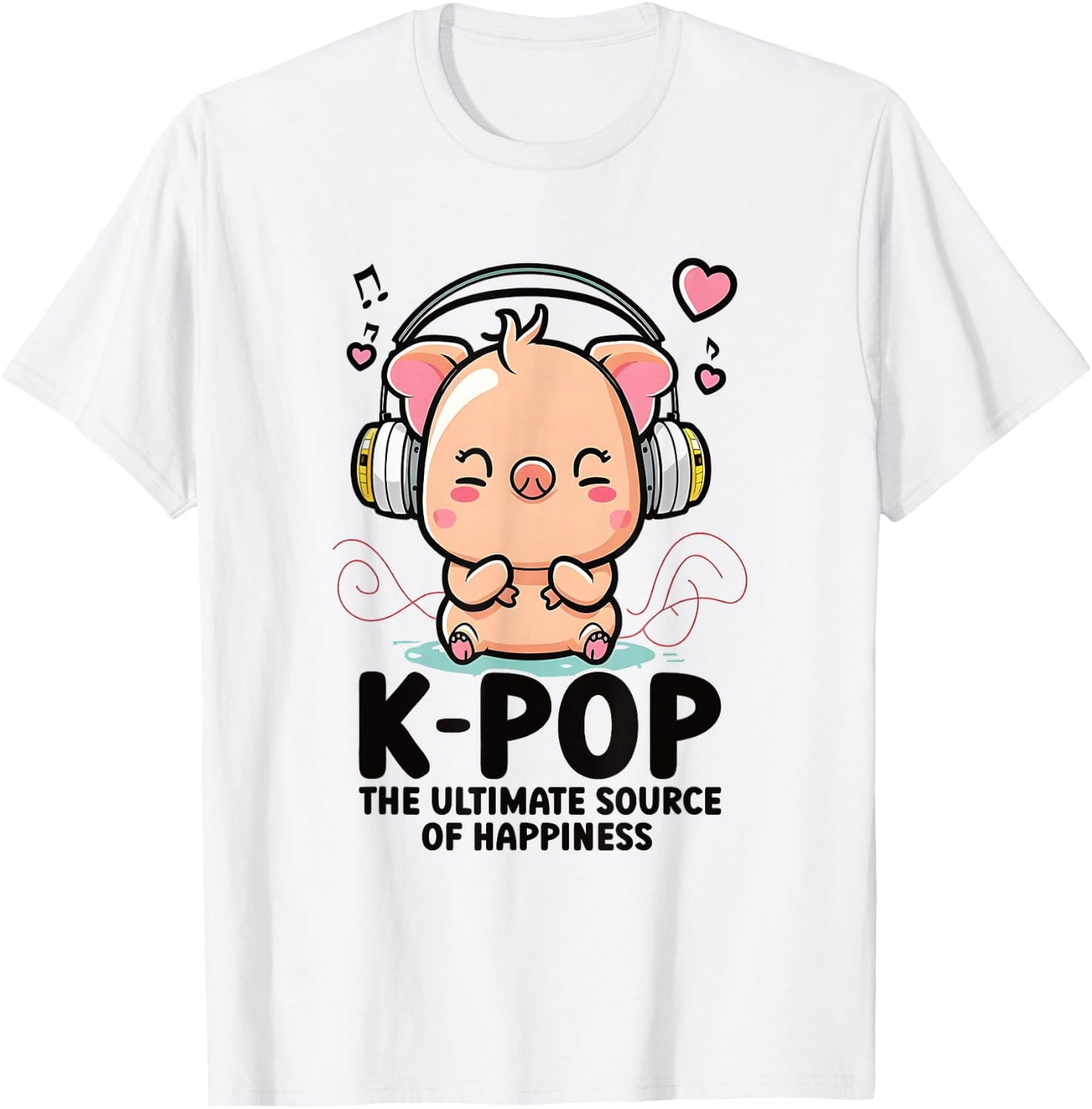 Kpop Items Bias K Pop Pig Lover Merch K-pop Merchandise T-Shirt - T-Shirt | White