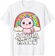 Alpha Männliche Katze Kätzchen Regenbogen T-Shirt - T-Shirt | White