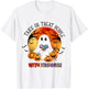Trick or Treat People With Kindness Halloween Autism T-Shirt - T-Shirt | White
