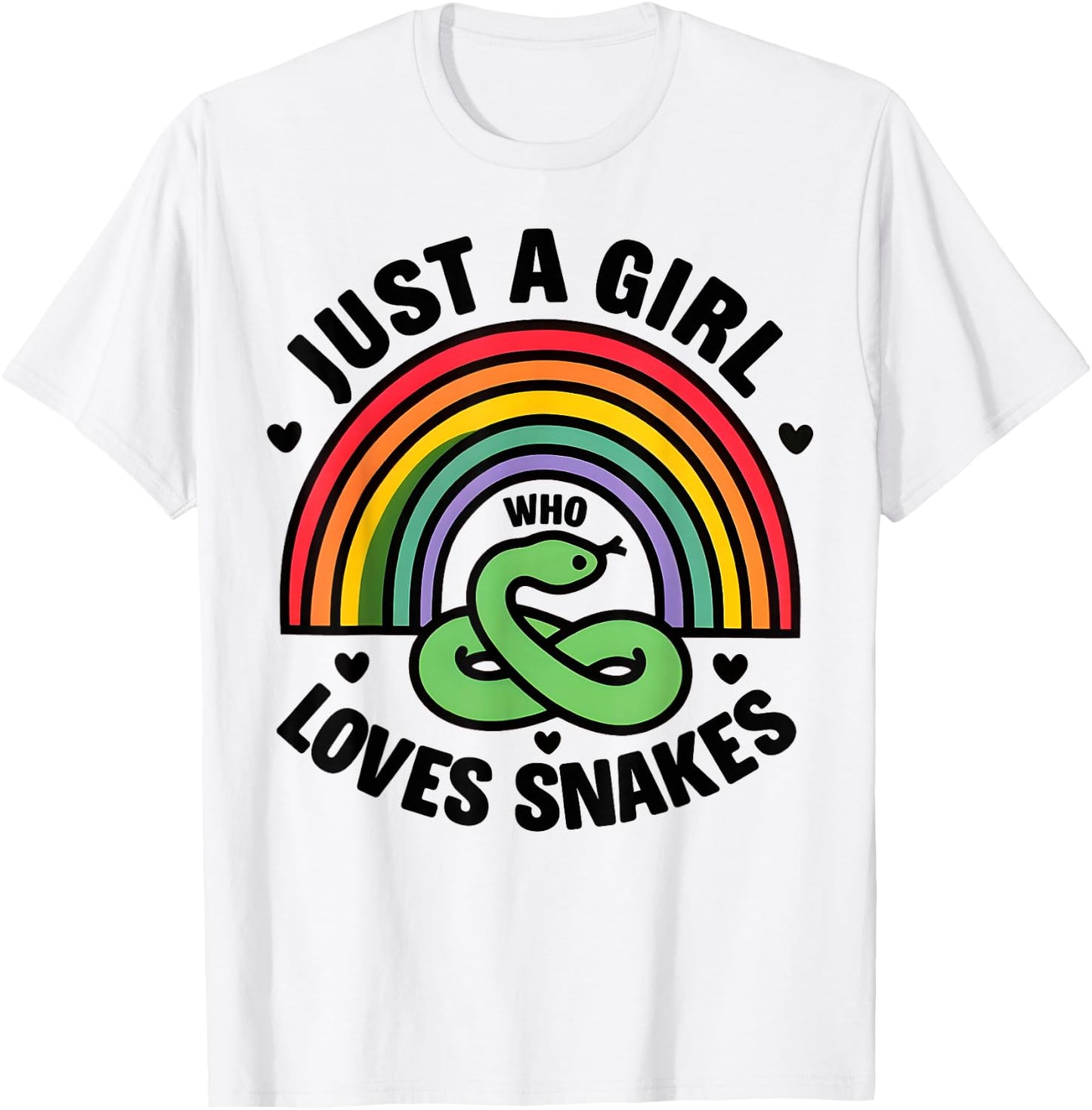 Girl Snake I Women Snake Lover I Snake T-Shirt - T-Shirt | White