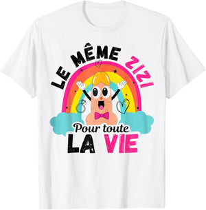 The Same Zizi For All Life Will Hold Attention , white, S T-Shirt - T-Shirt | White