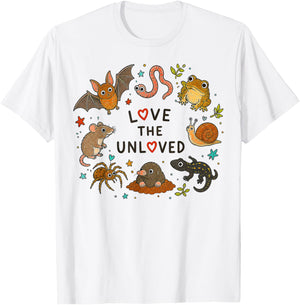 Love The Unloved, Cute Weird Animal T-Shirt - T-Shirt | White
