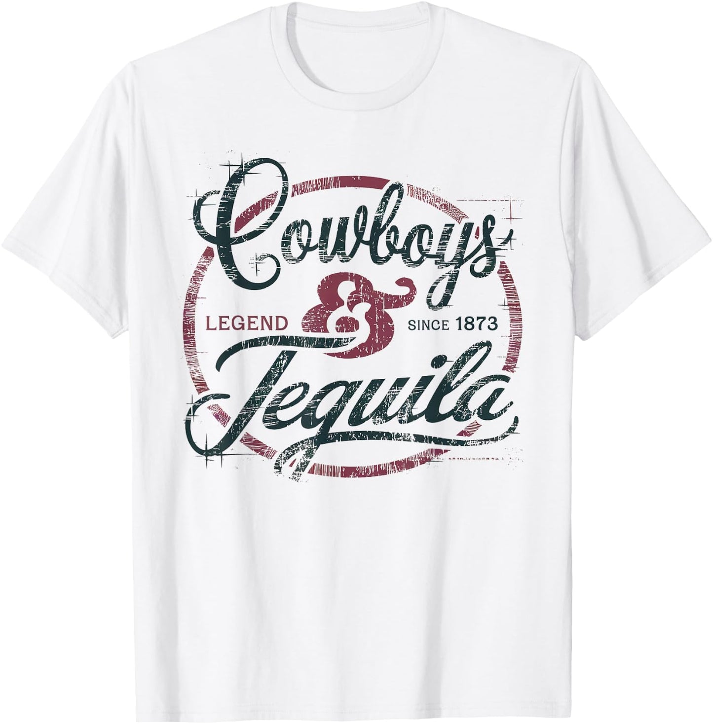 Cowboys And Tequila Lovers Funny Cinco de Mayo Best Tequila T-Shirt - T-Shirt | White