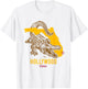 Hollywood Florida FL Aligator Vacation Surf Sunset T-Shirt - T-Shirt | White