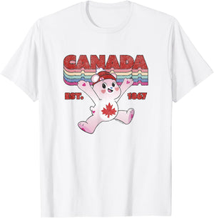 Care Bears Vintage True North Est. 1867 Retro Maple Leaf T-Shirt - T-Shirt | White