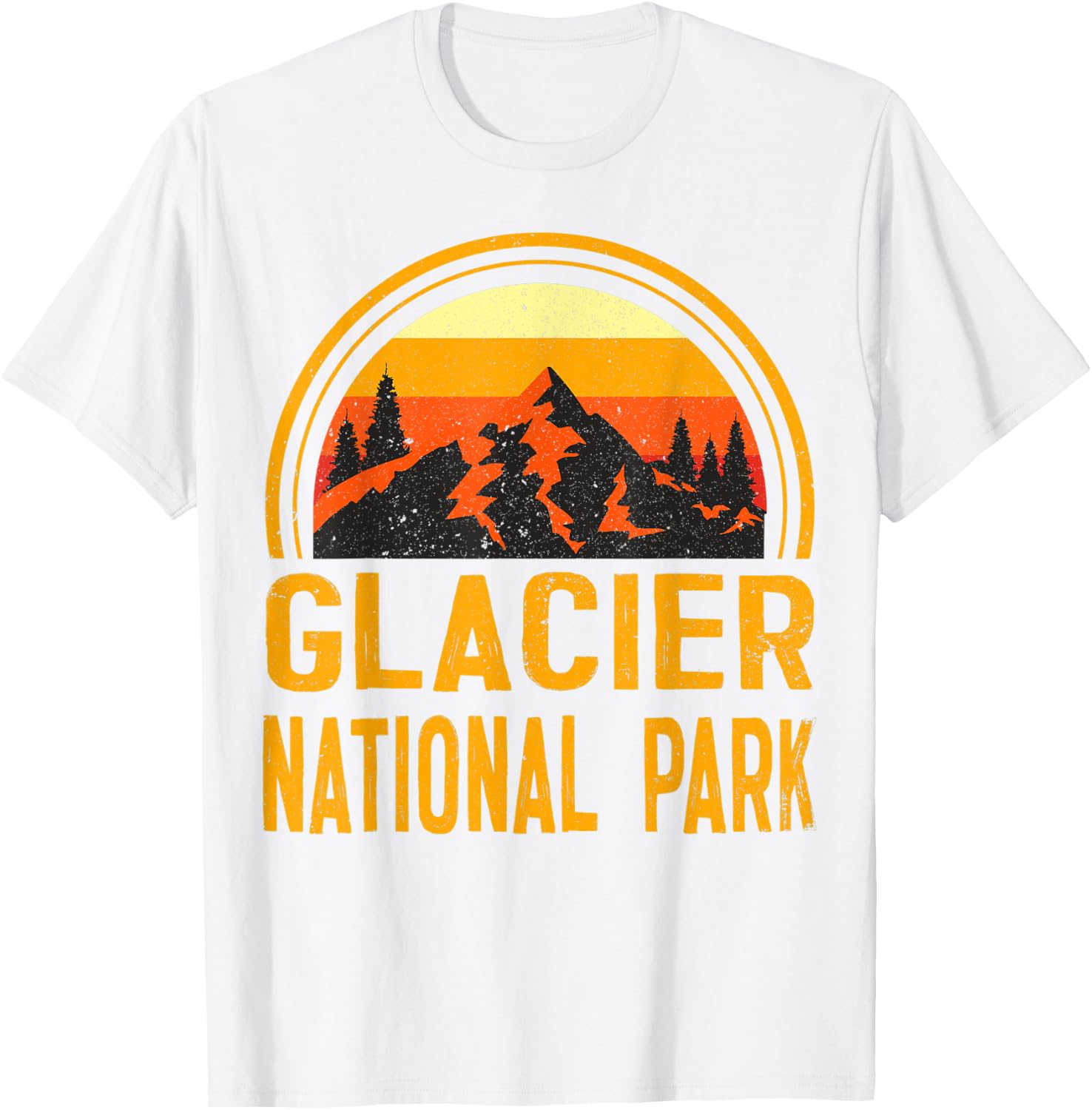 Glacier National Park T-Shirt - T-Shirt | White