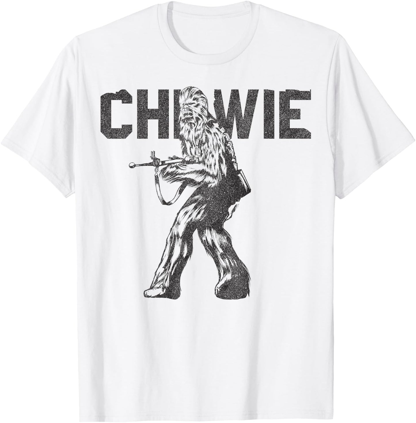 Star Wars Last Jedi Chewie Distressed Vintage T-Shirt - T-Shirt | White