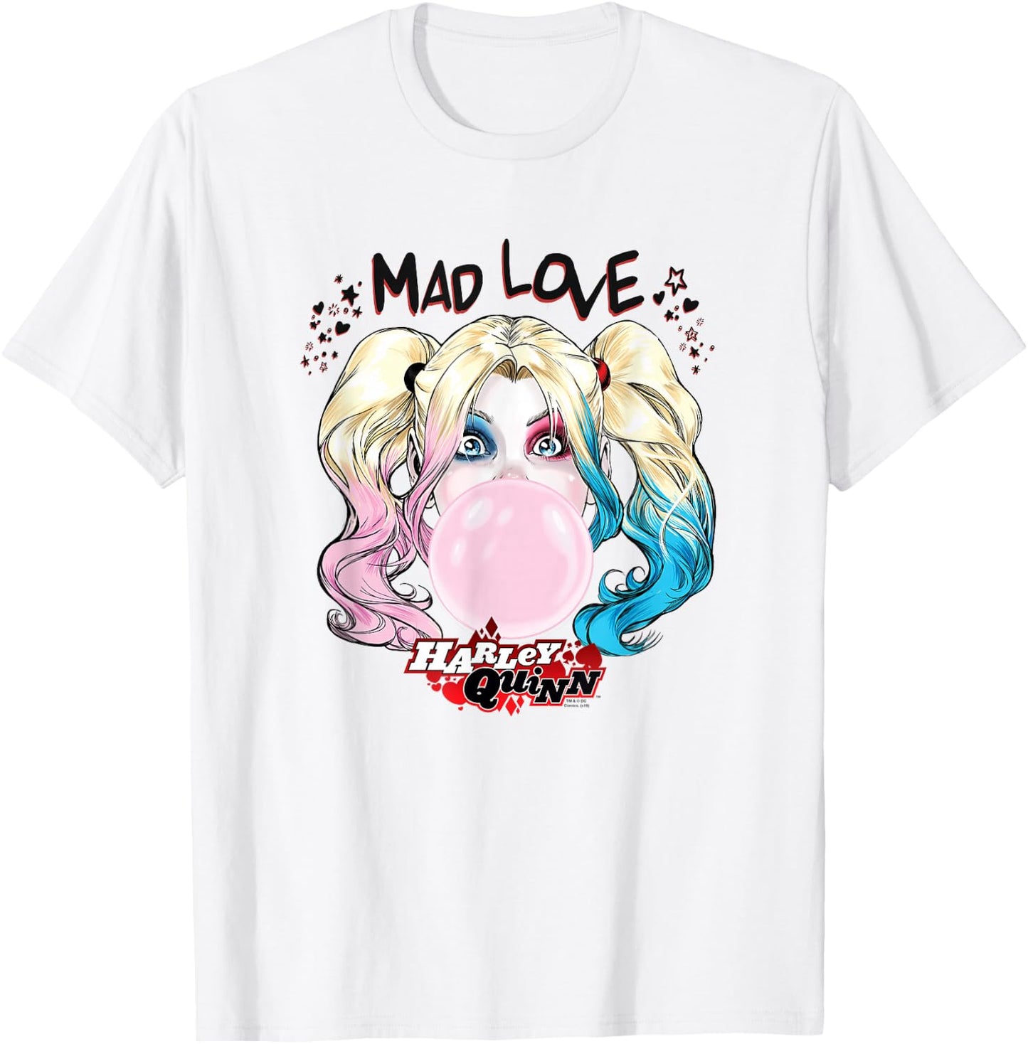 Batman Harley Quinn Mad Love T-Shirt - T-Shirt | White