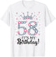 58 It's My Birthday Pink Crown 58th Birthday Gifts T-Shirt - T-Shirt | White