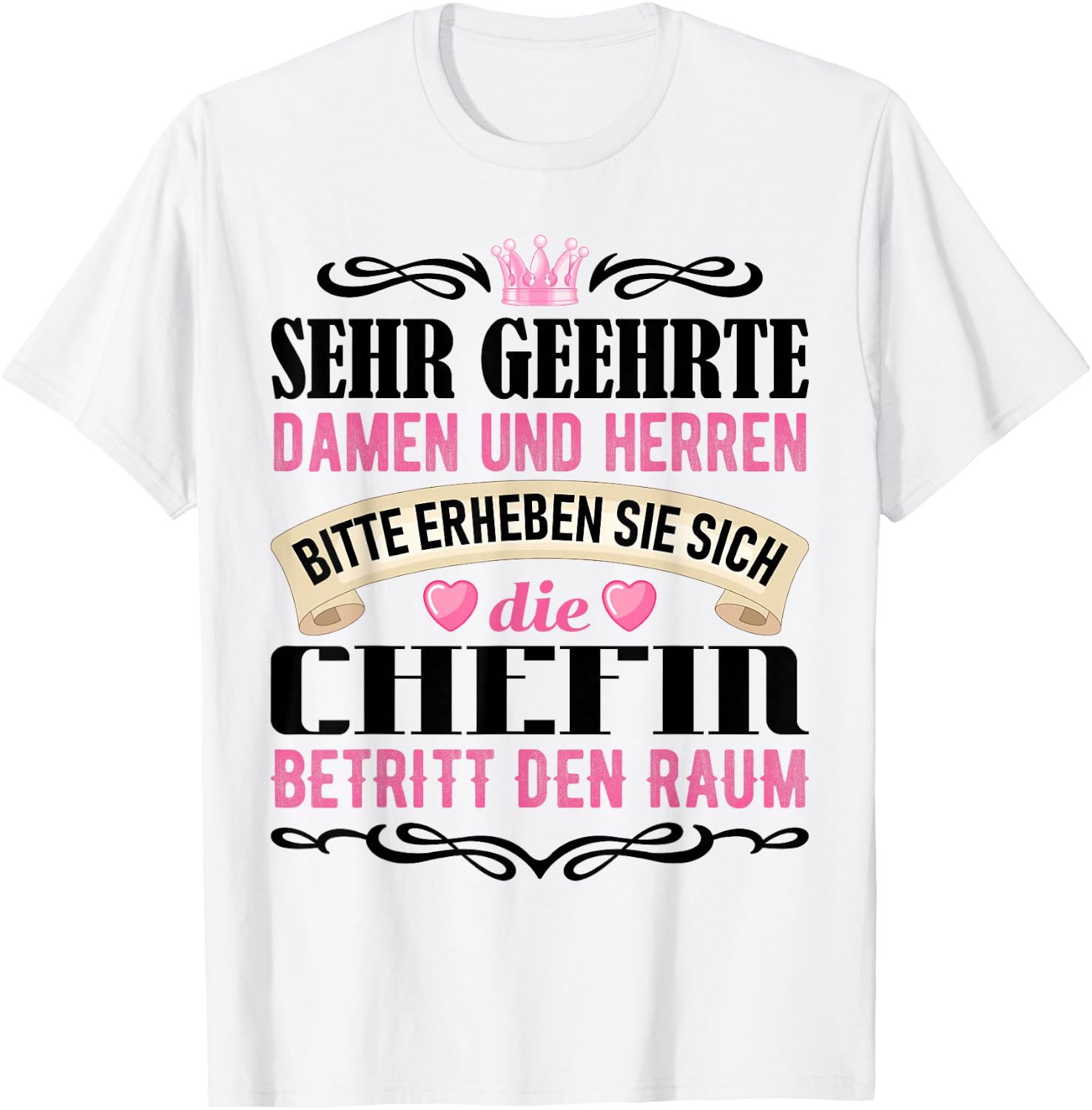 Chef Spruch Geschenk vom Team Beste Chefin Geschenkidee T-Shirt - T-Shirt | White