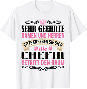 Chef Spruch Geschenk vom Team Beste Chefin Geschenkidee T-Shirt - T-Shirt | White